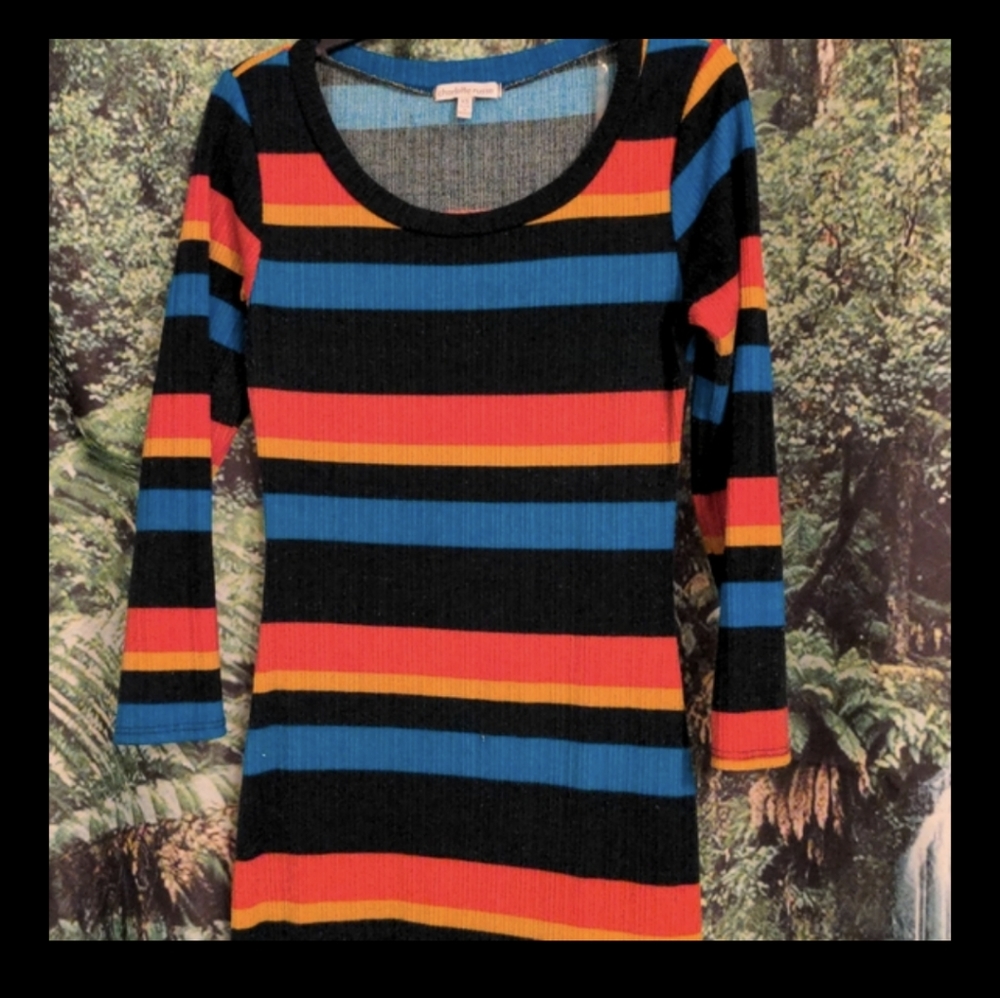 Striped Long Sleeve Dress